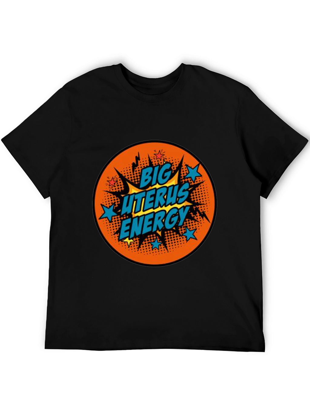 Big Uterus Energy T-Shirt - Black