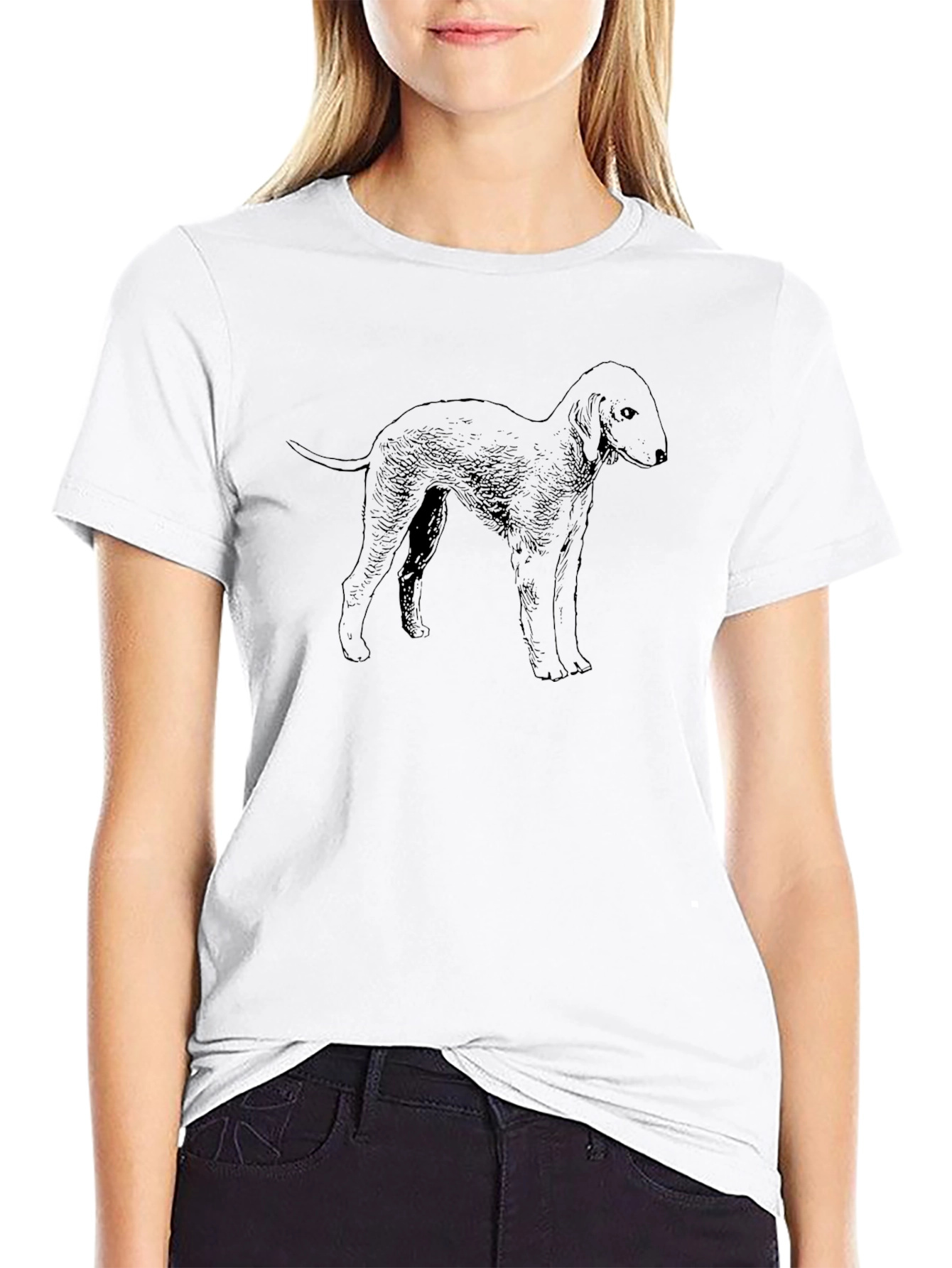 Dog Graphic T-Shirt - Classic Black