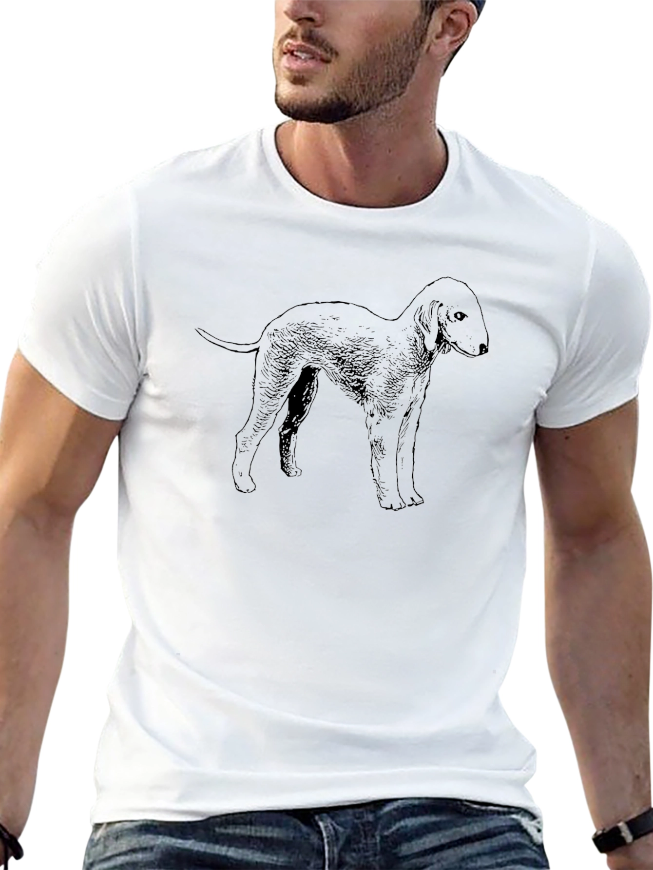 Dog Graphic T-Shirt - Classic Black