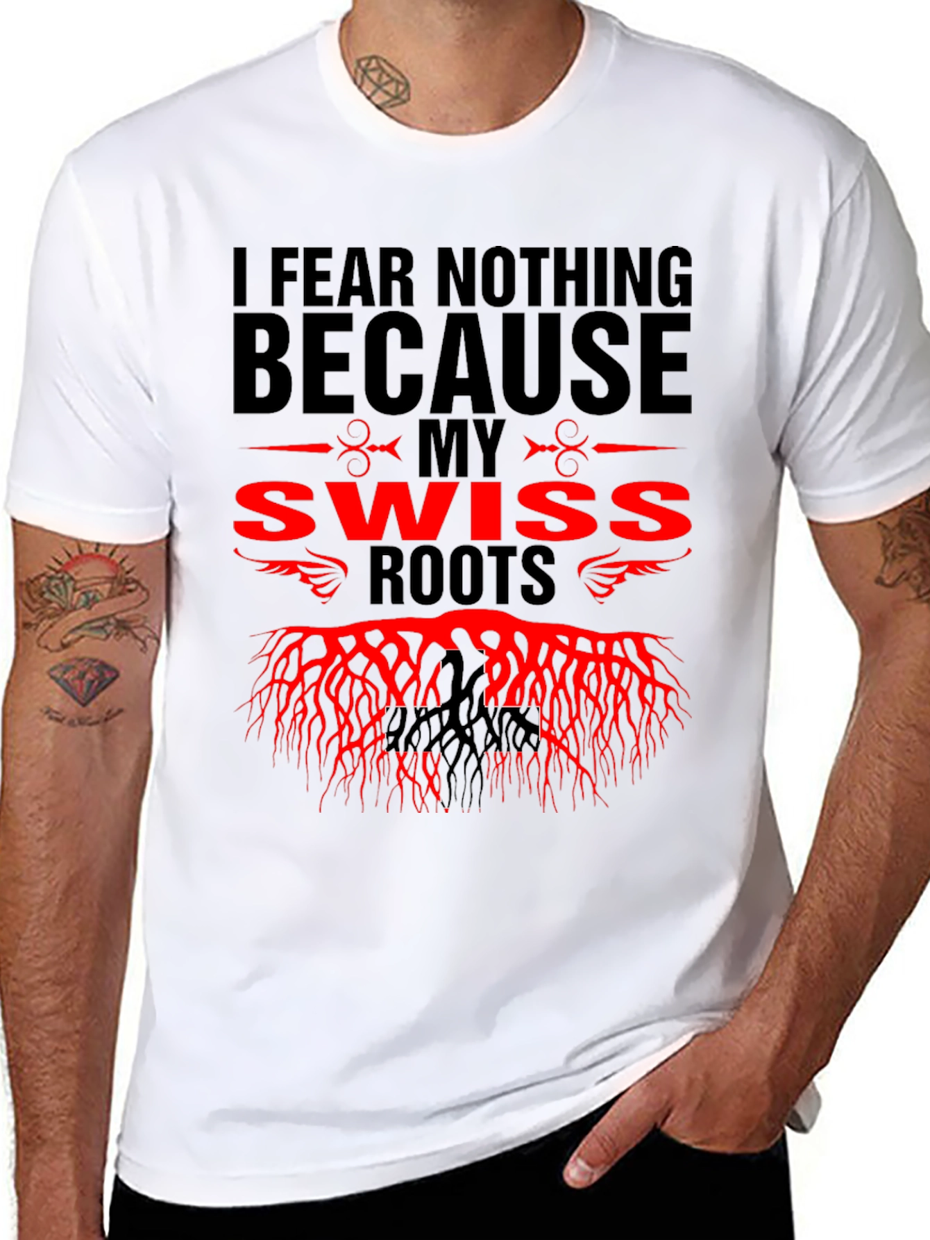 Swiss Roots Graphic Tee - I Fear Nothing