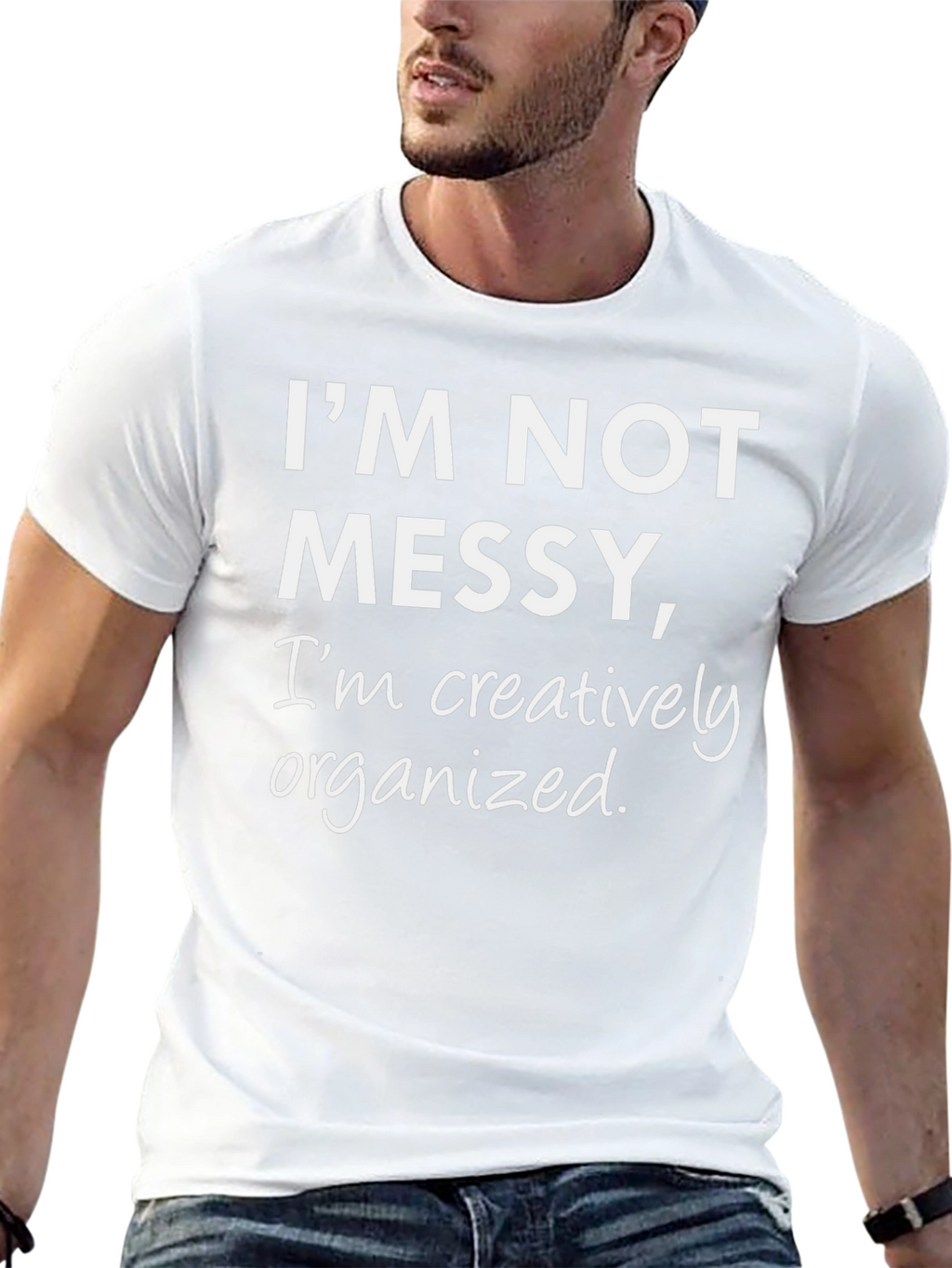Creatively Organized Graphic T-Shirt - Black
