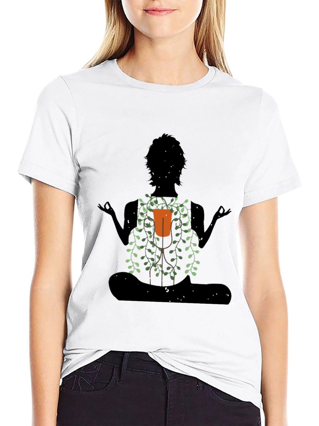 Meditating Yoga Plant Lover T-Shirt