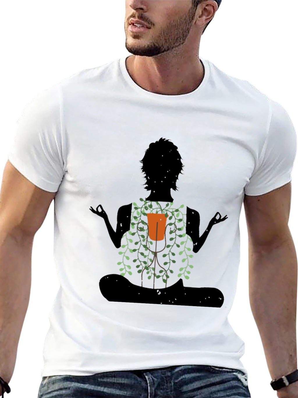 Meditating Yoga Plant Lover T-Shirt