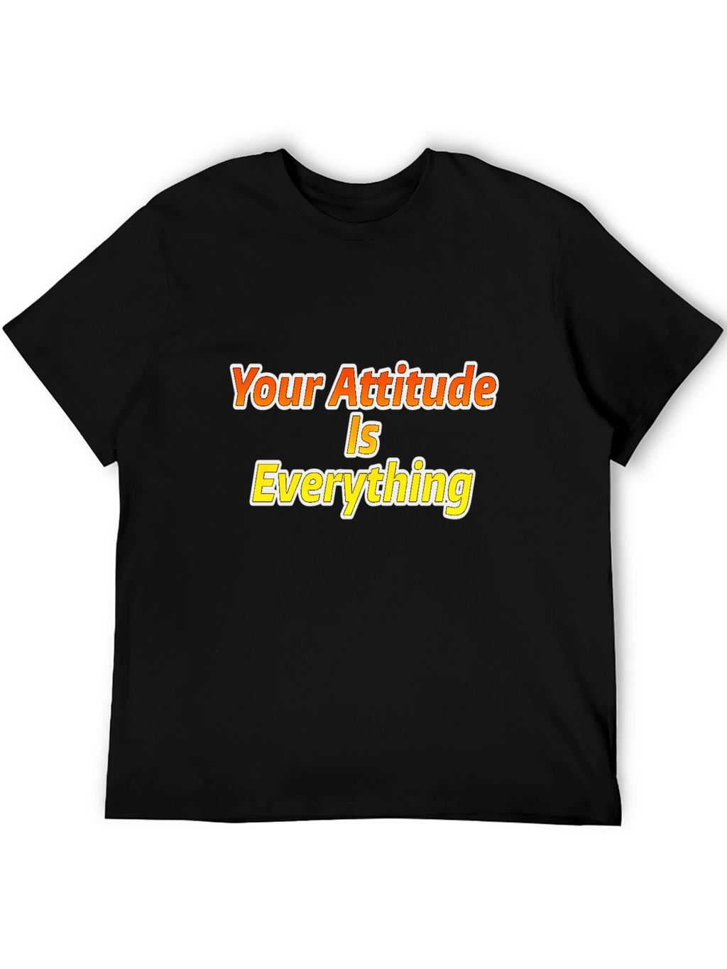 Attitude is Everything Black Graphic Tee