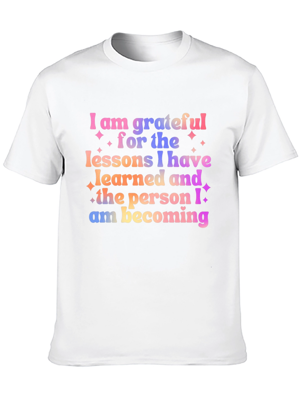 Grateful Lessons Graphic Tee - Motivational Shirt