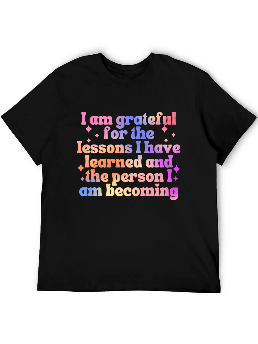 Grateful Lessons Graphic Tee - Motivational Shirt