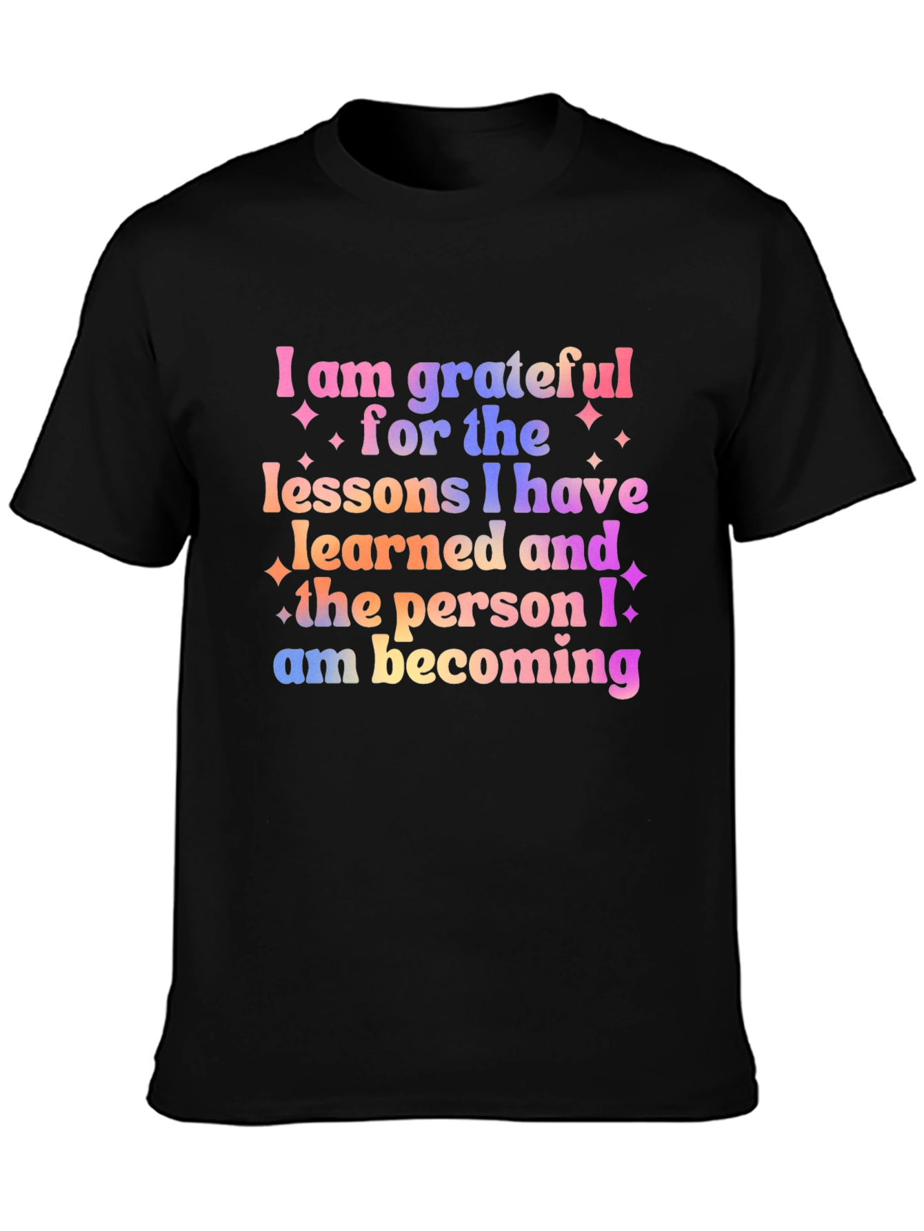 Grateful Lessons Graphic Tee - Motivational Shirt
