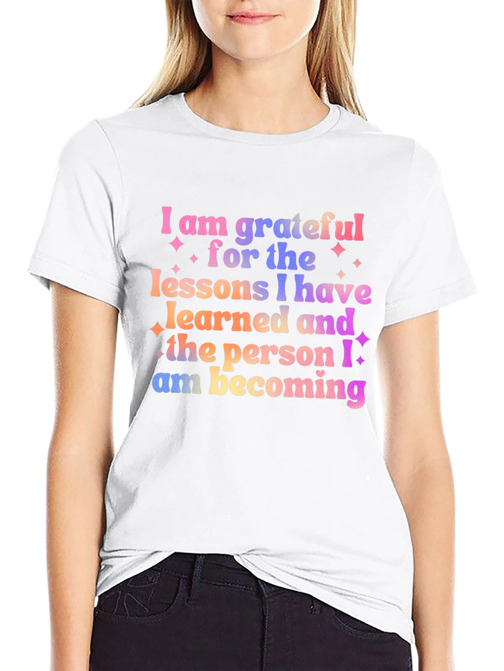 Grateful Lessons Graphic Tee - Motivational Shirt