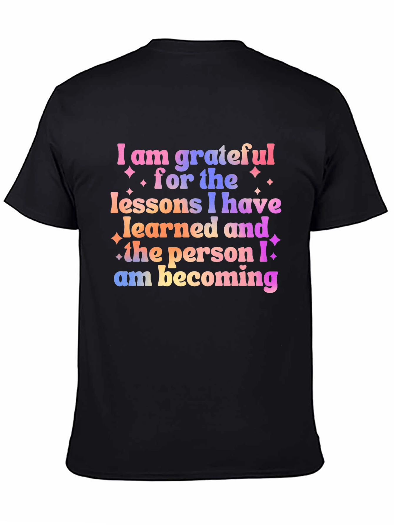 Grateful Lessons Graphic Tee - Motivational Shirt