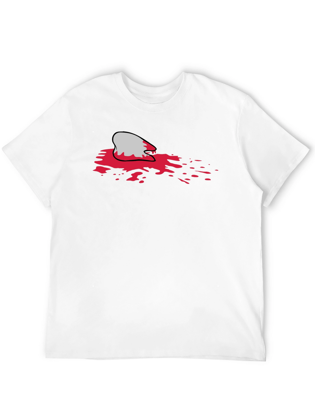 Bloody Shark Bite Black T-Shirt - Unique Graphic Tee
