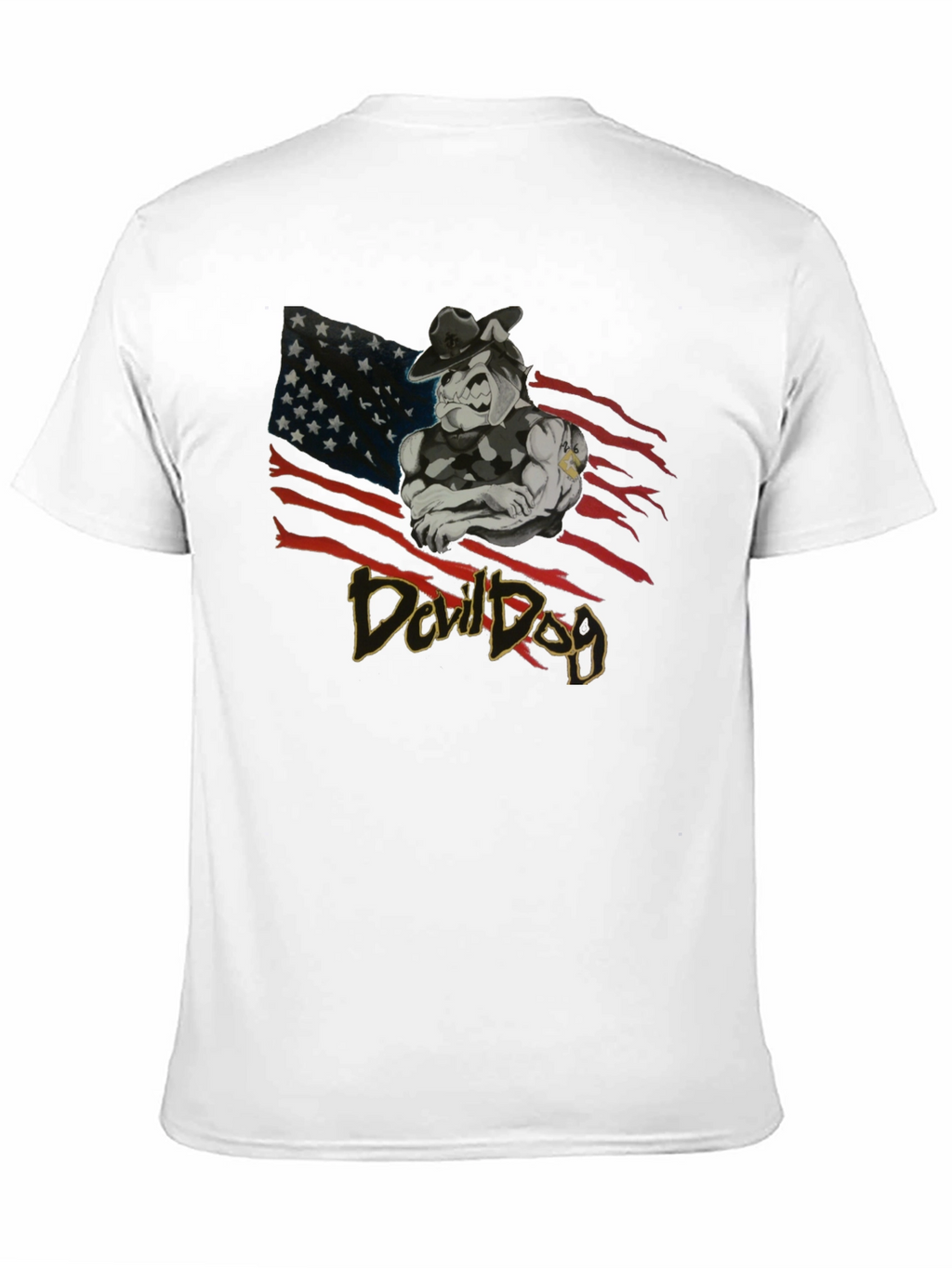 Devil Dog Graphic Print T-Shirt