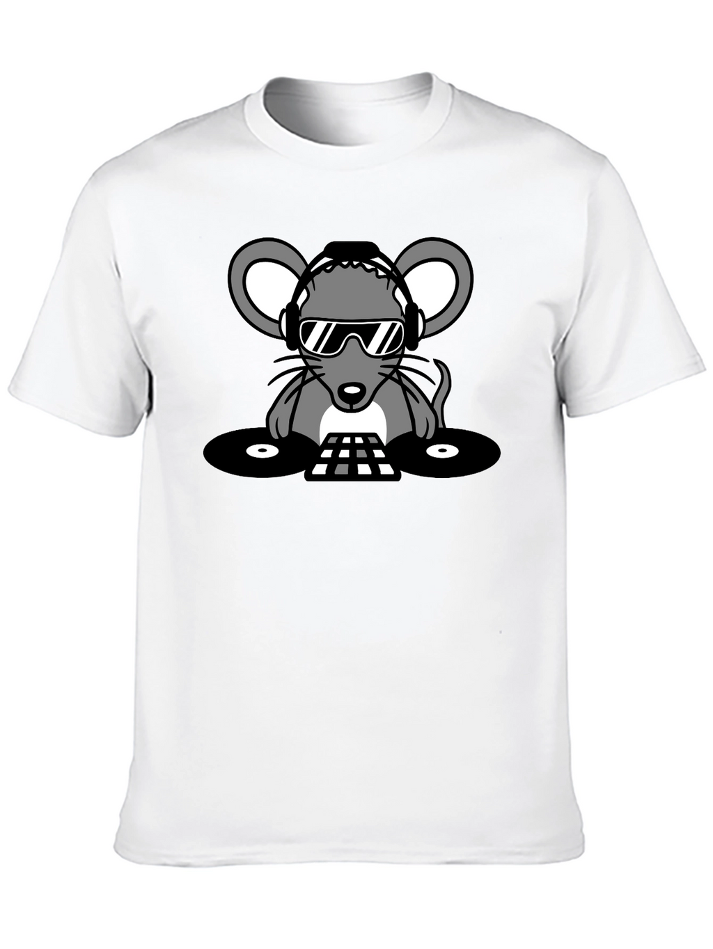 DJ Mouse Graphic Tee - Cool Party Vibes!