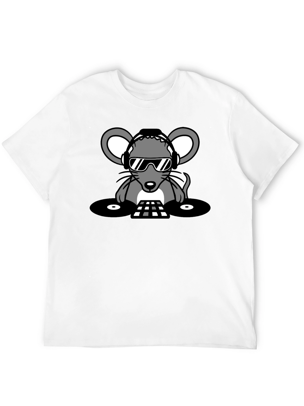 DJ Mouse Graphic Tee - Cool Party Vibes!