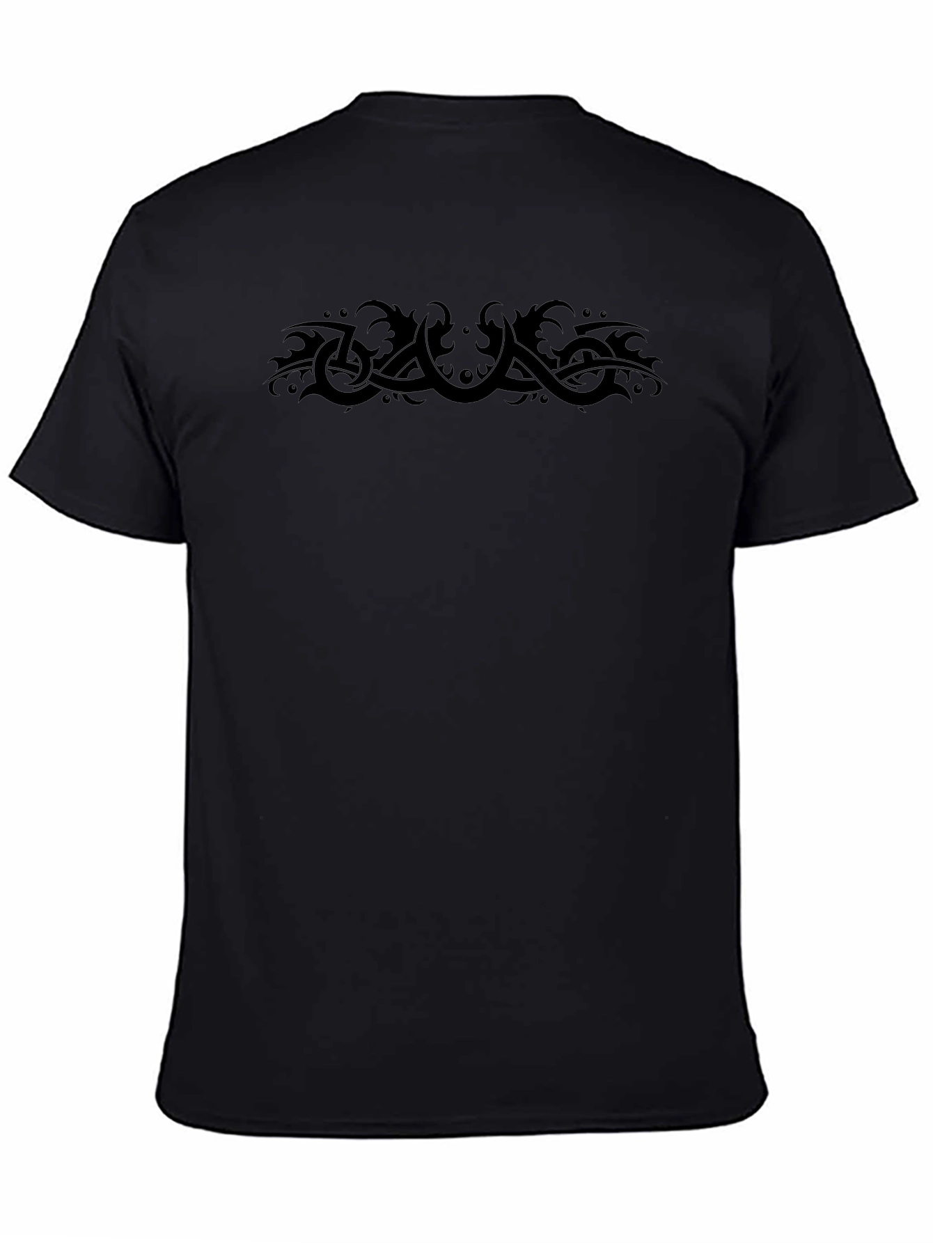 Tribal Graphic Black T-Shirt - Unique Design