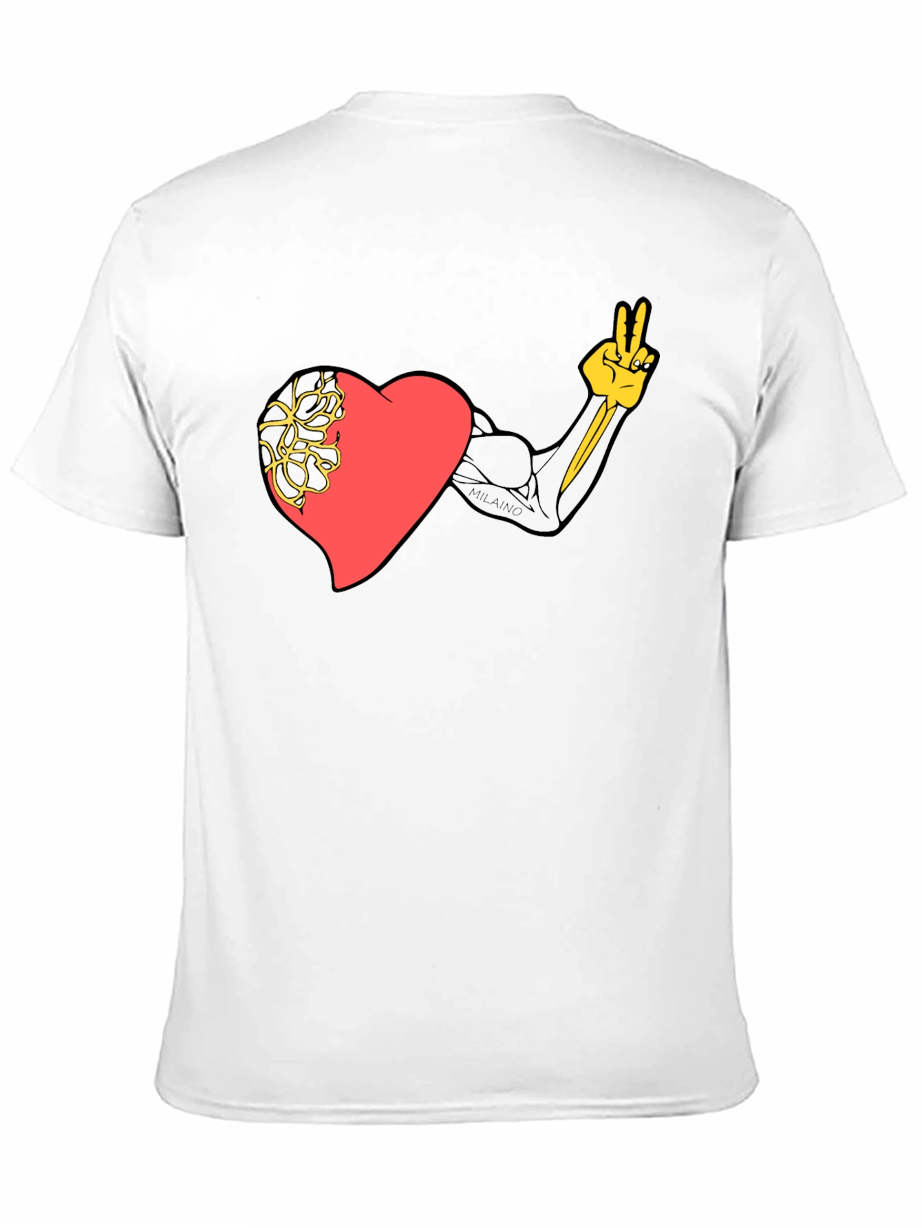 Heart Strength Graphic Black Tee
