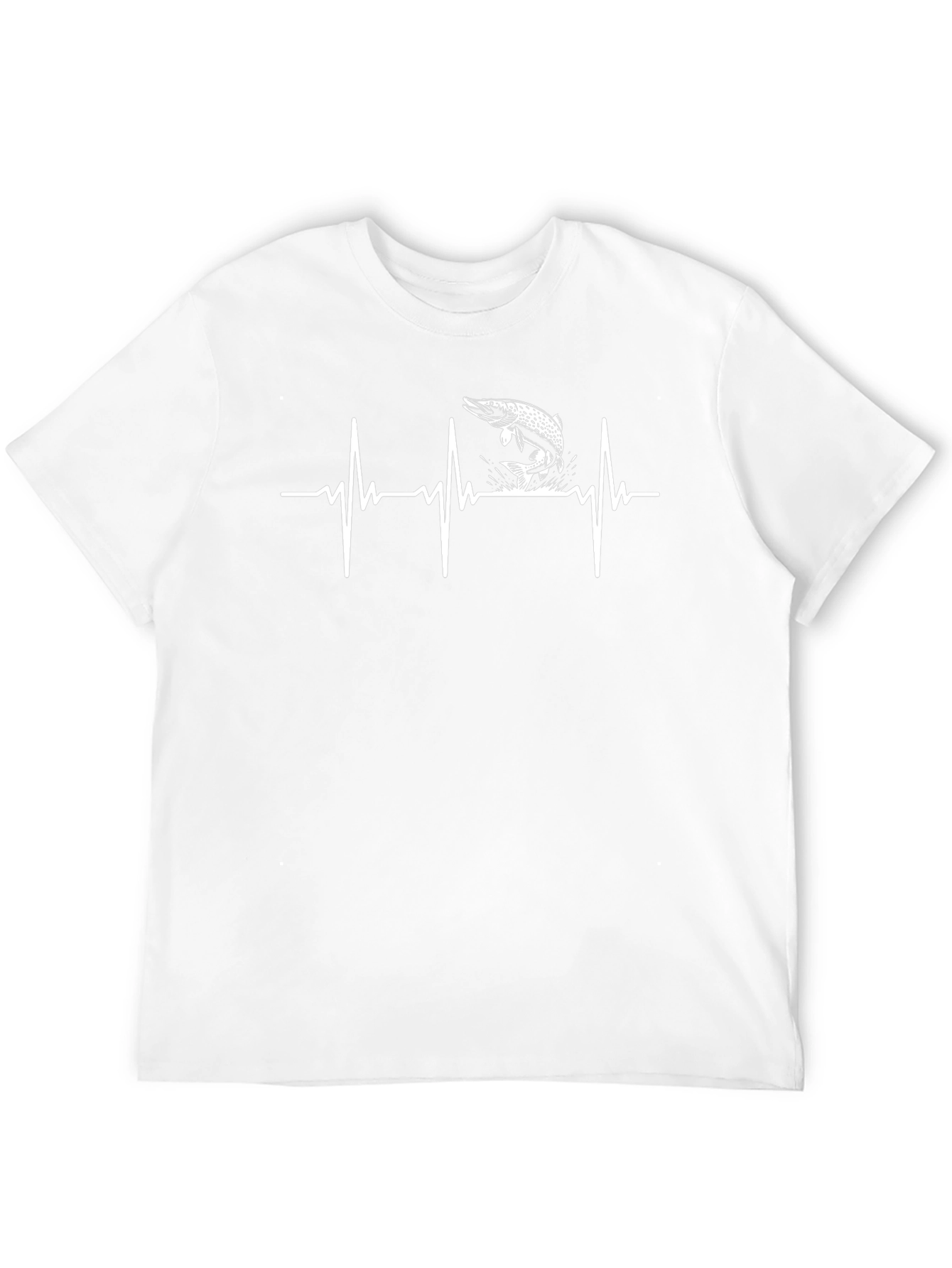 Fishing Heartbeat T-Shirt - Pike Lifeline Tee