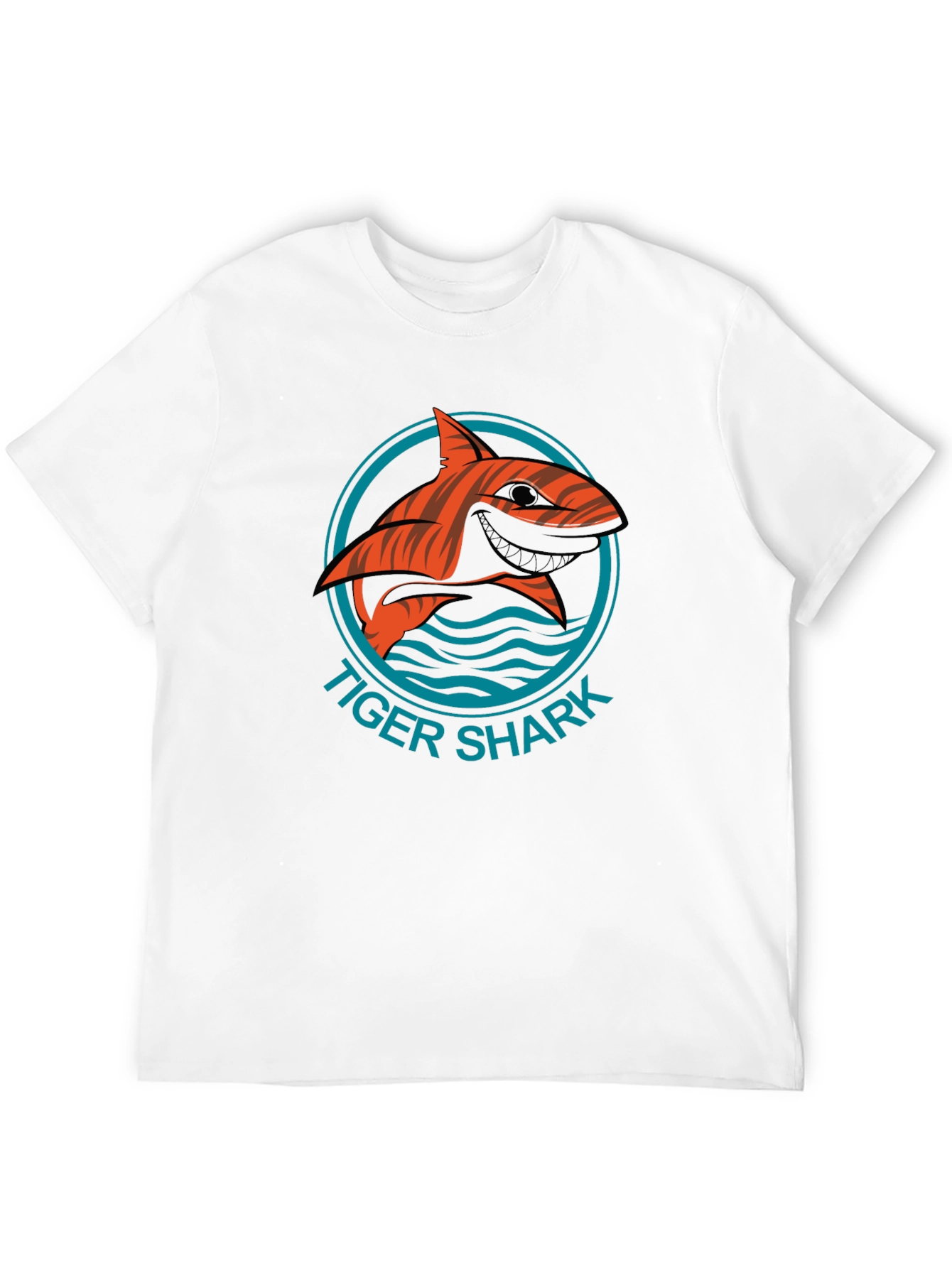 Tiger Shark Graphic Tee - Stylish Mens Black T-Shirt