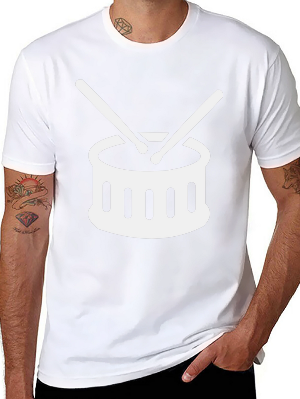 Drum Set Graphic Tee - Musician Shirt