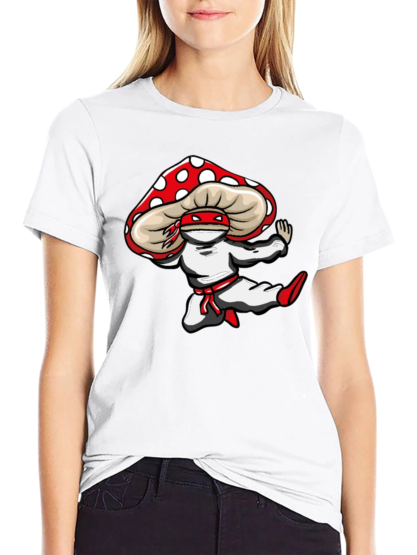 Mushroom Ninja T-Shirt - Fun Graphic Tee