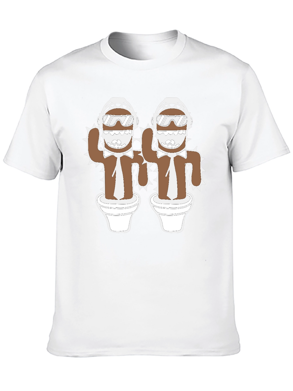 Cactus Bros Black T-Shirt - Unique Graphic Tee