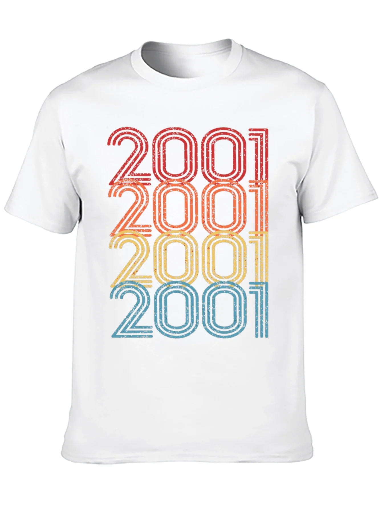 2001 Retro Style Black T-Shirt