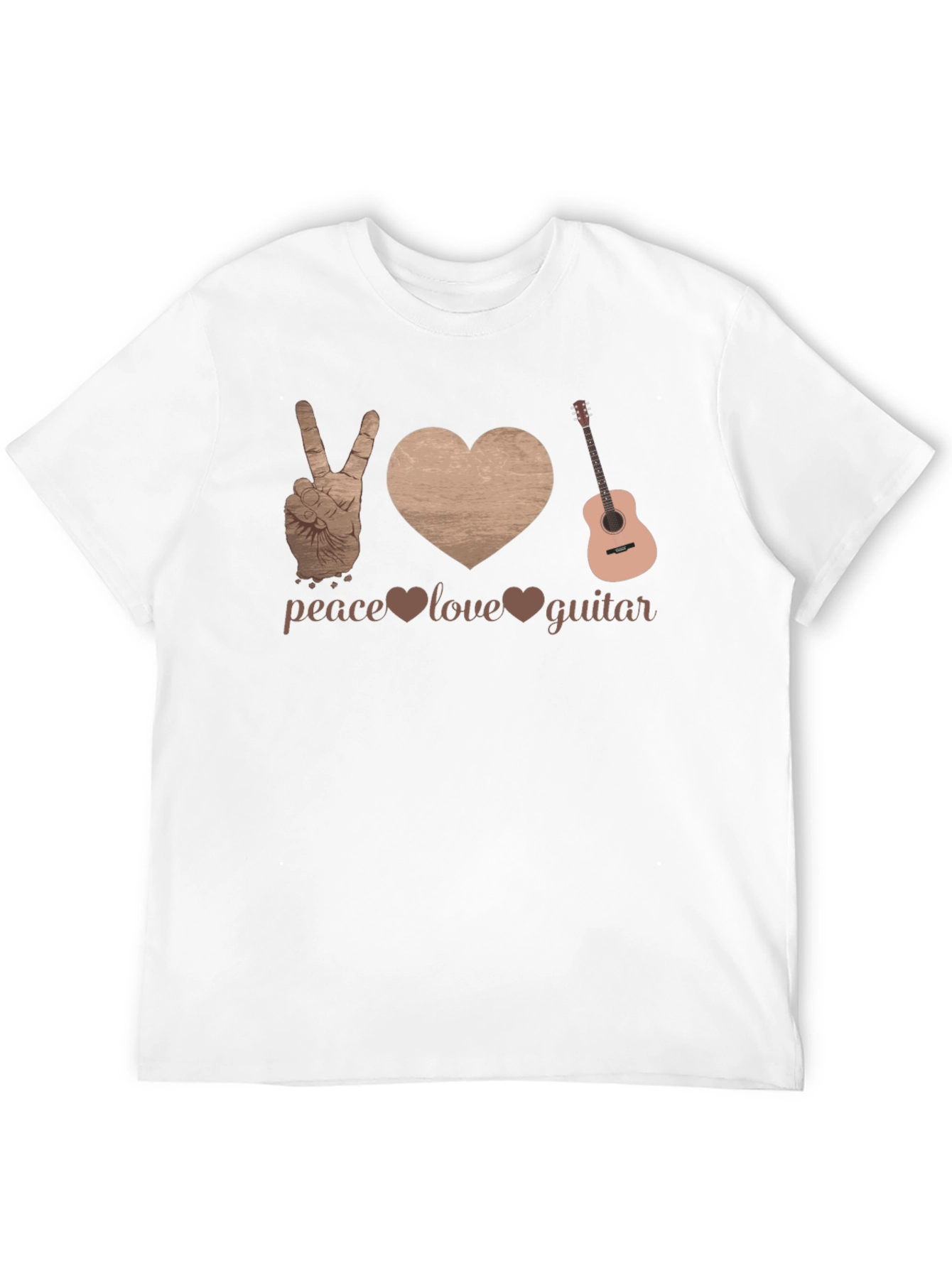 Peace Love Guitar Graphic Tee
