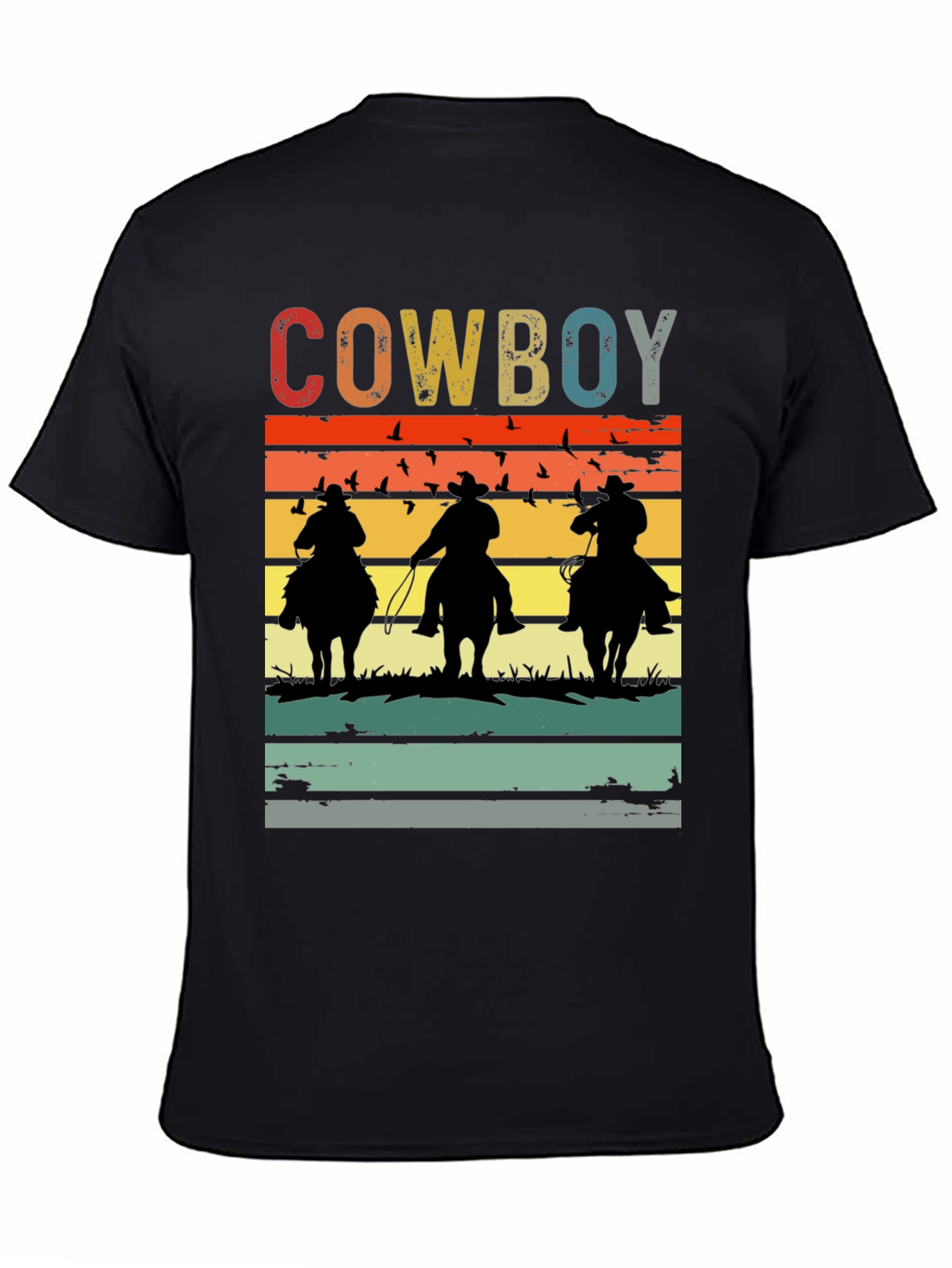 Vintage Cowboy Sunset T-Shirt