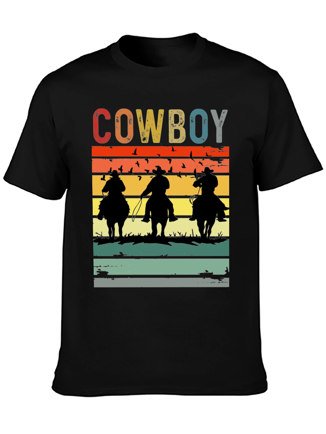 Vintage Cowboy Sunset T-Shirt