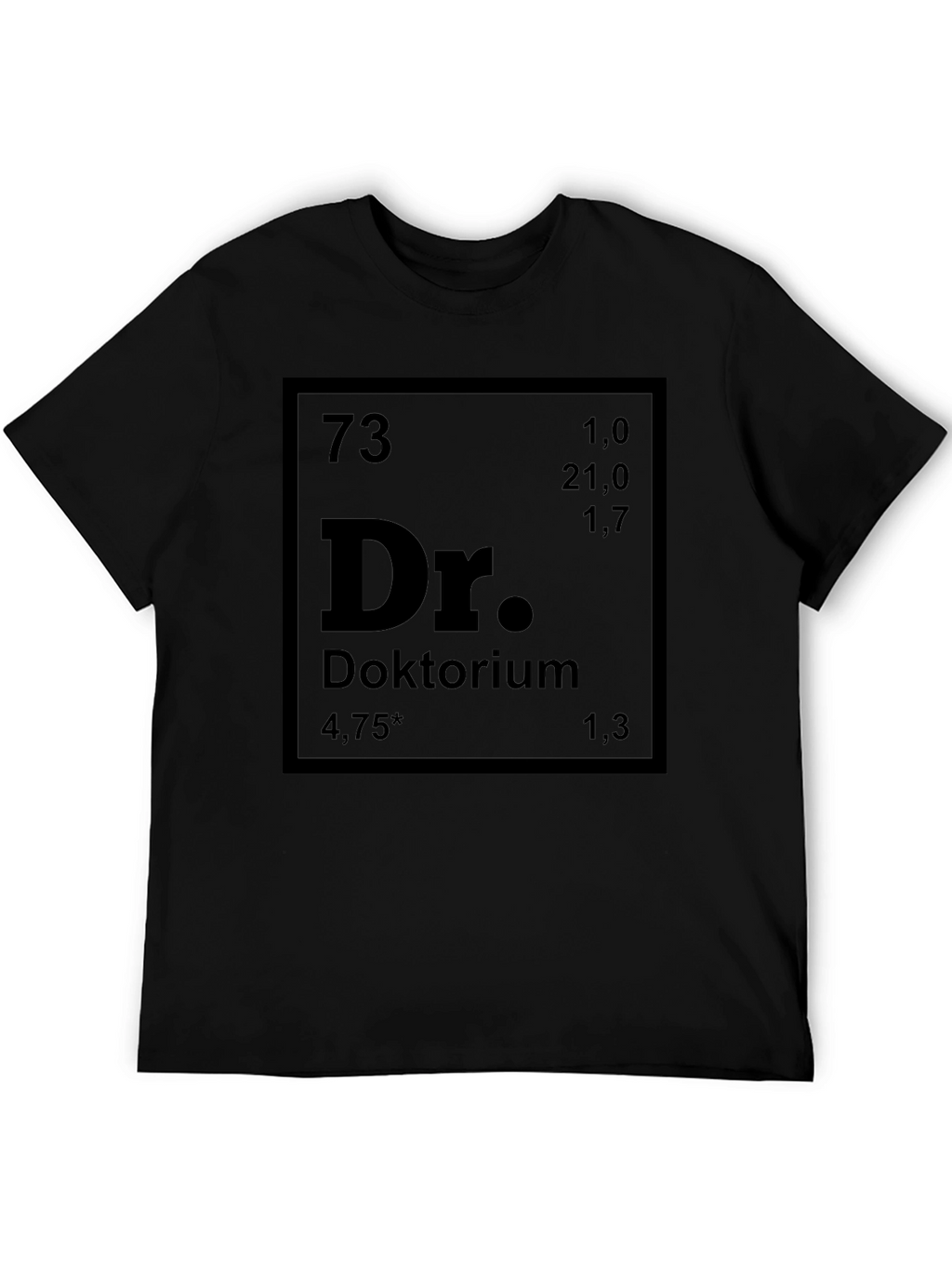 Periodic Table Doktorium Black T-Shirt