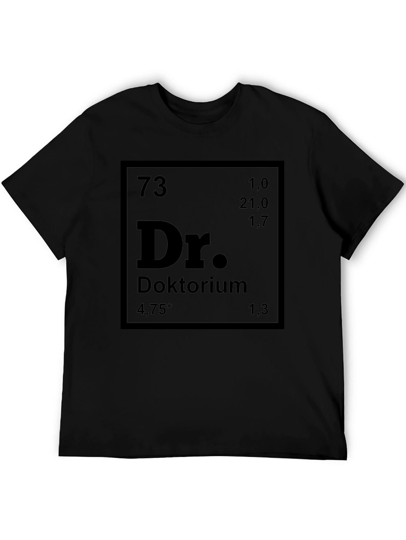 Periodic Table Doktorium Black T-Shirt