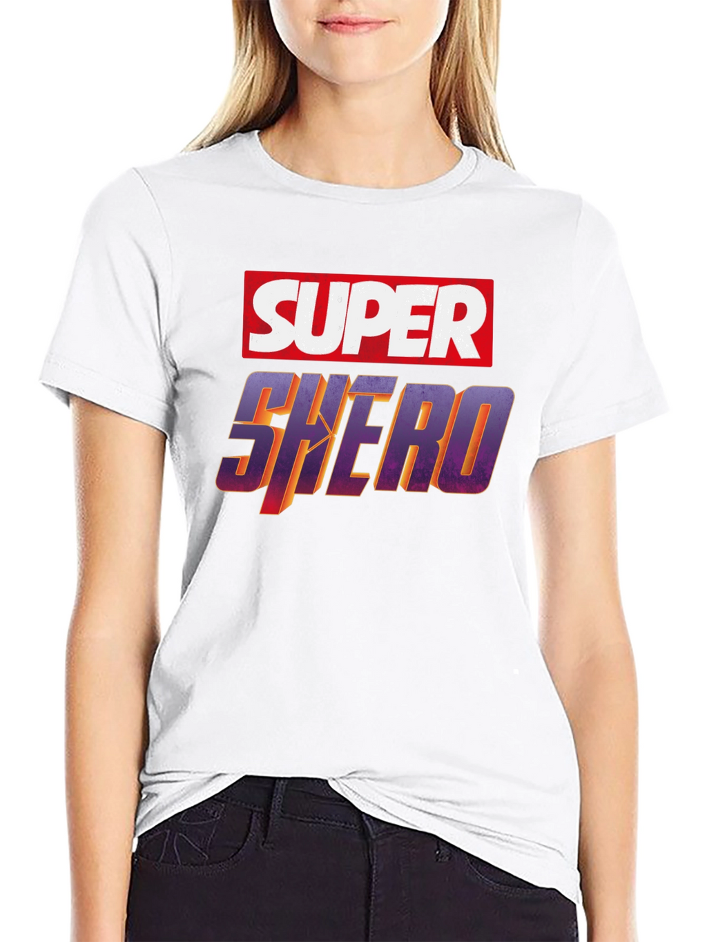 Super Shero Graphic Tee - Black Unisex T-Shirt