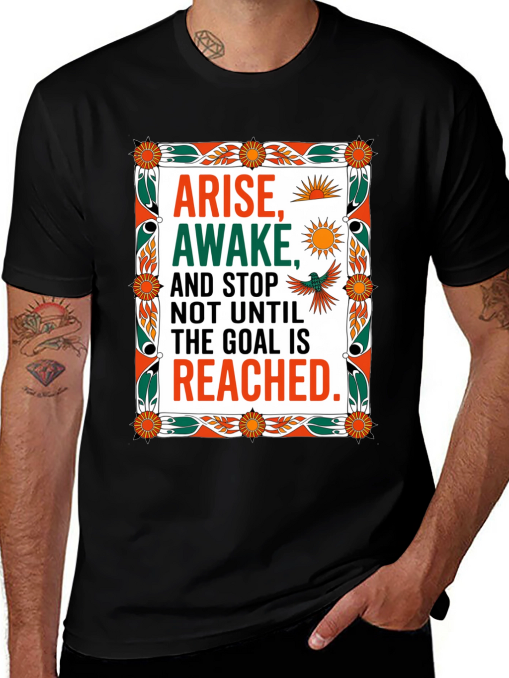 Arise Awake Graphic Tee - Motivational T-Shirt