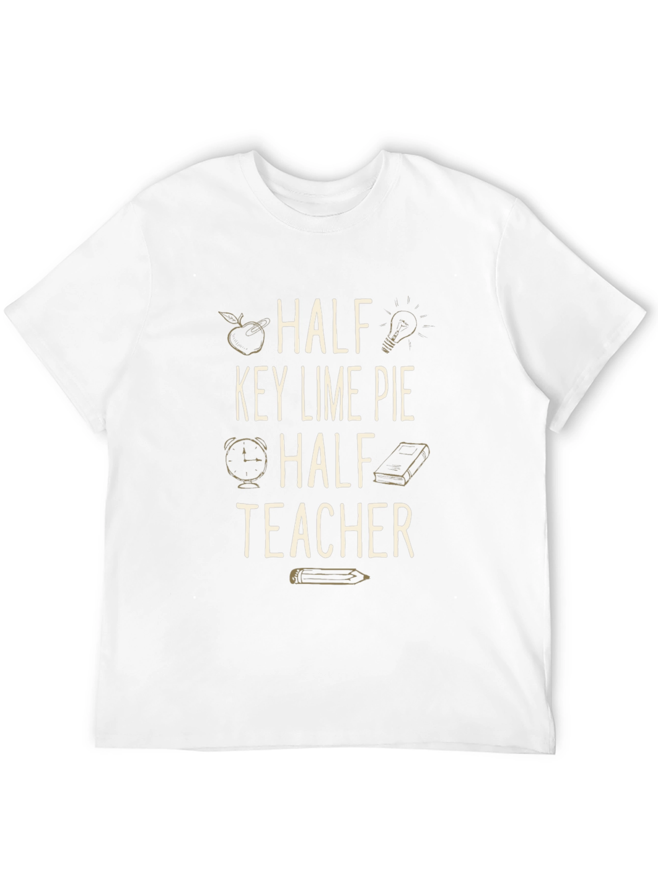 Half Key Lime Pie Half Teacher Graphic T-Shirt