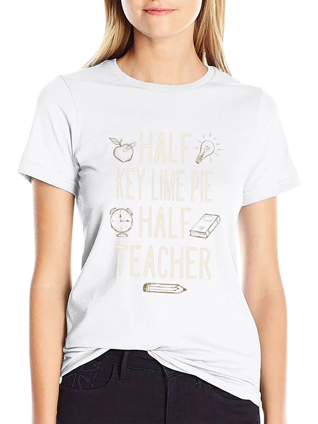 Half Key Lime Pie Half Teacher Graphic T-Shirt