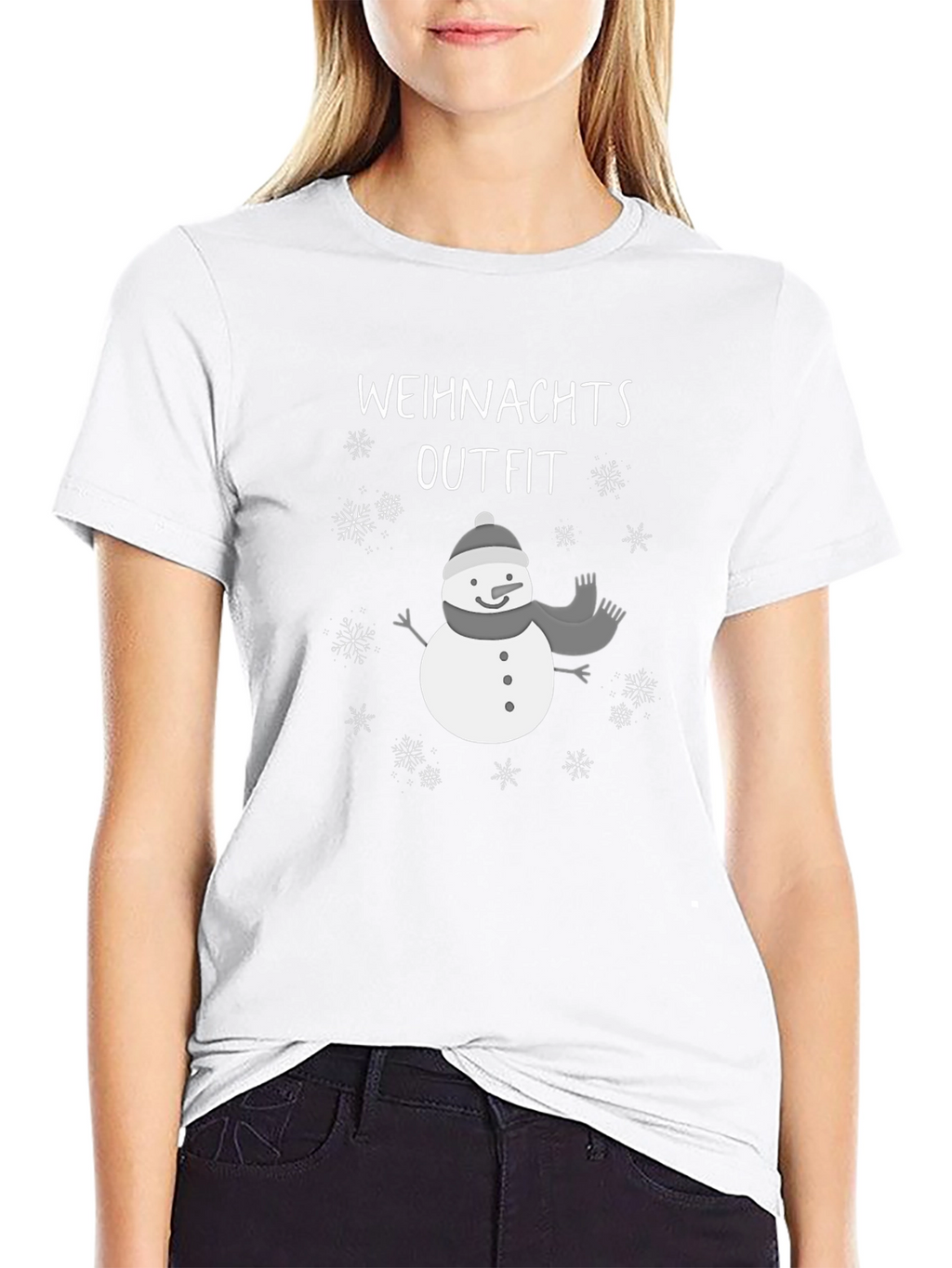 Festive Christmas Outfit Snowman T-Shirt