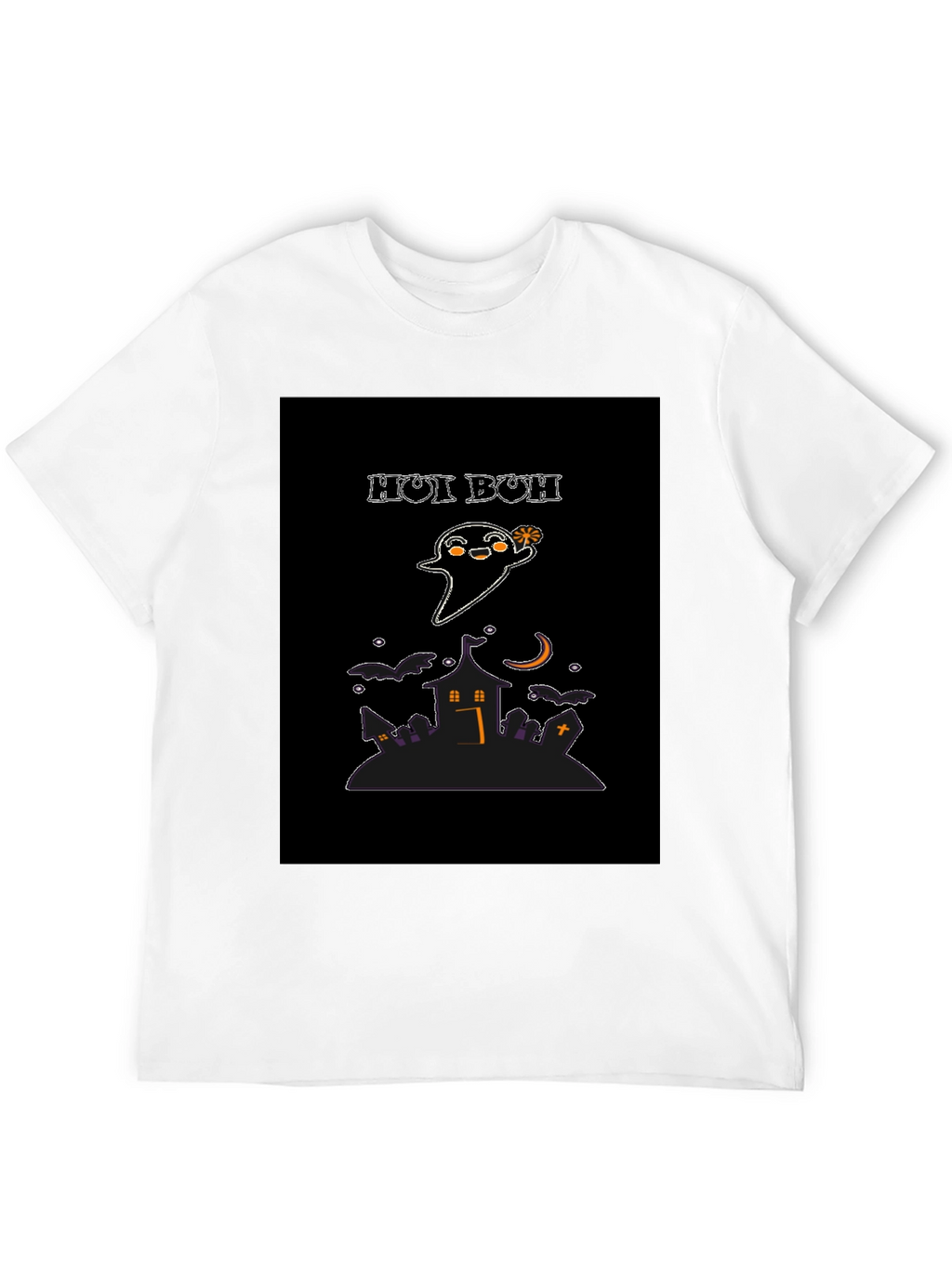 Spooky Season Tee: Hoi Buh Ghost & Haunted House