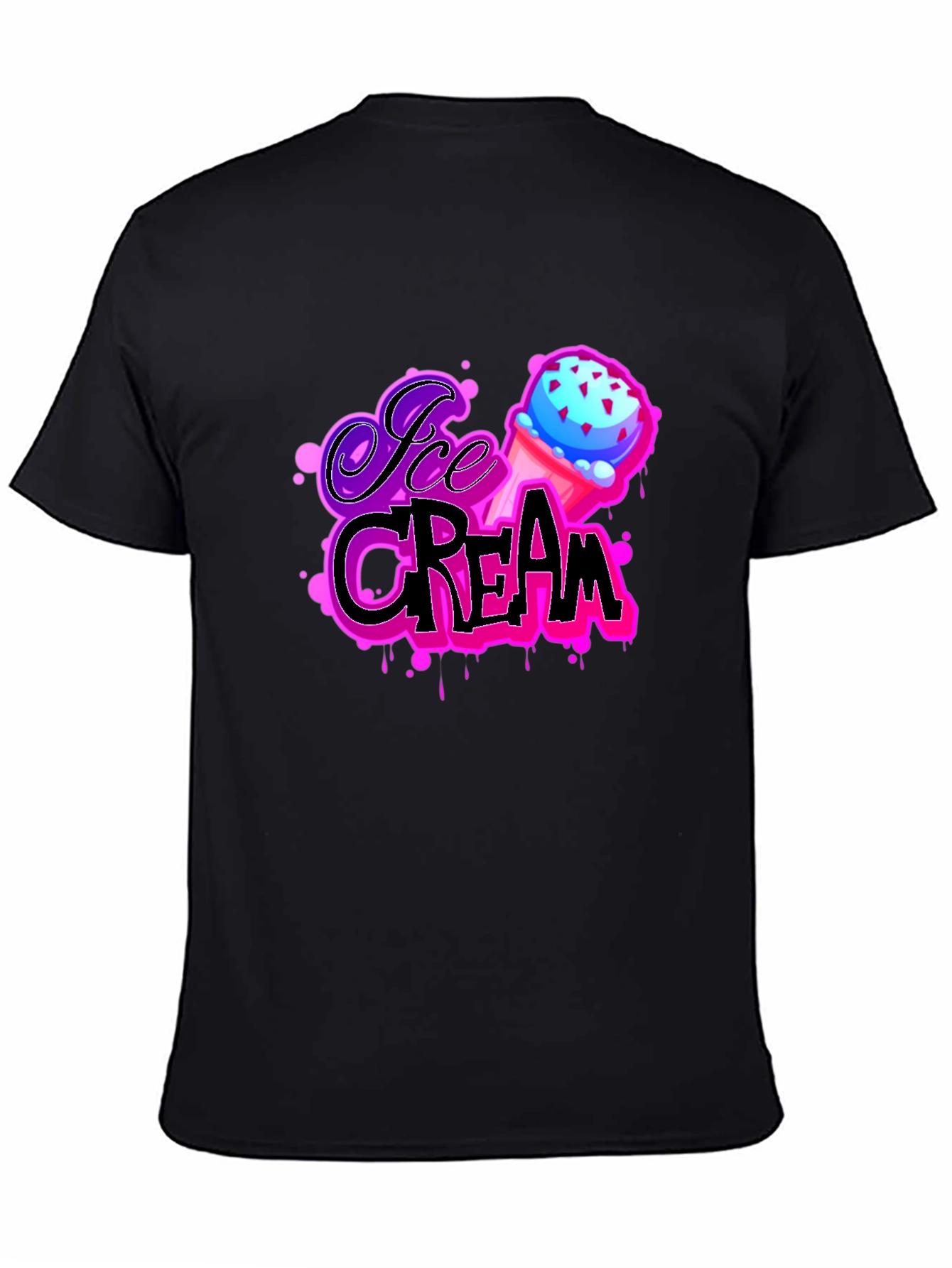 Ice Cream Graphic T-Shirt - Funky Design