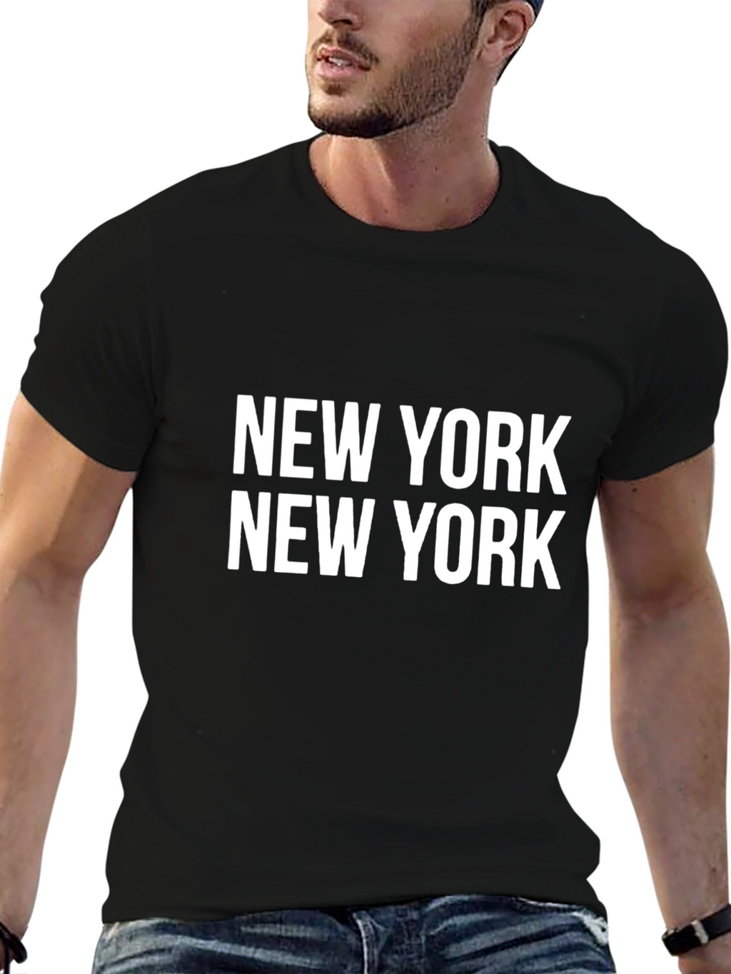 New York New York Black Graphic T-Shirt