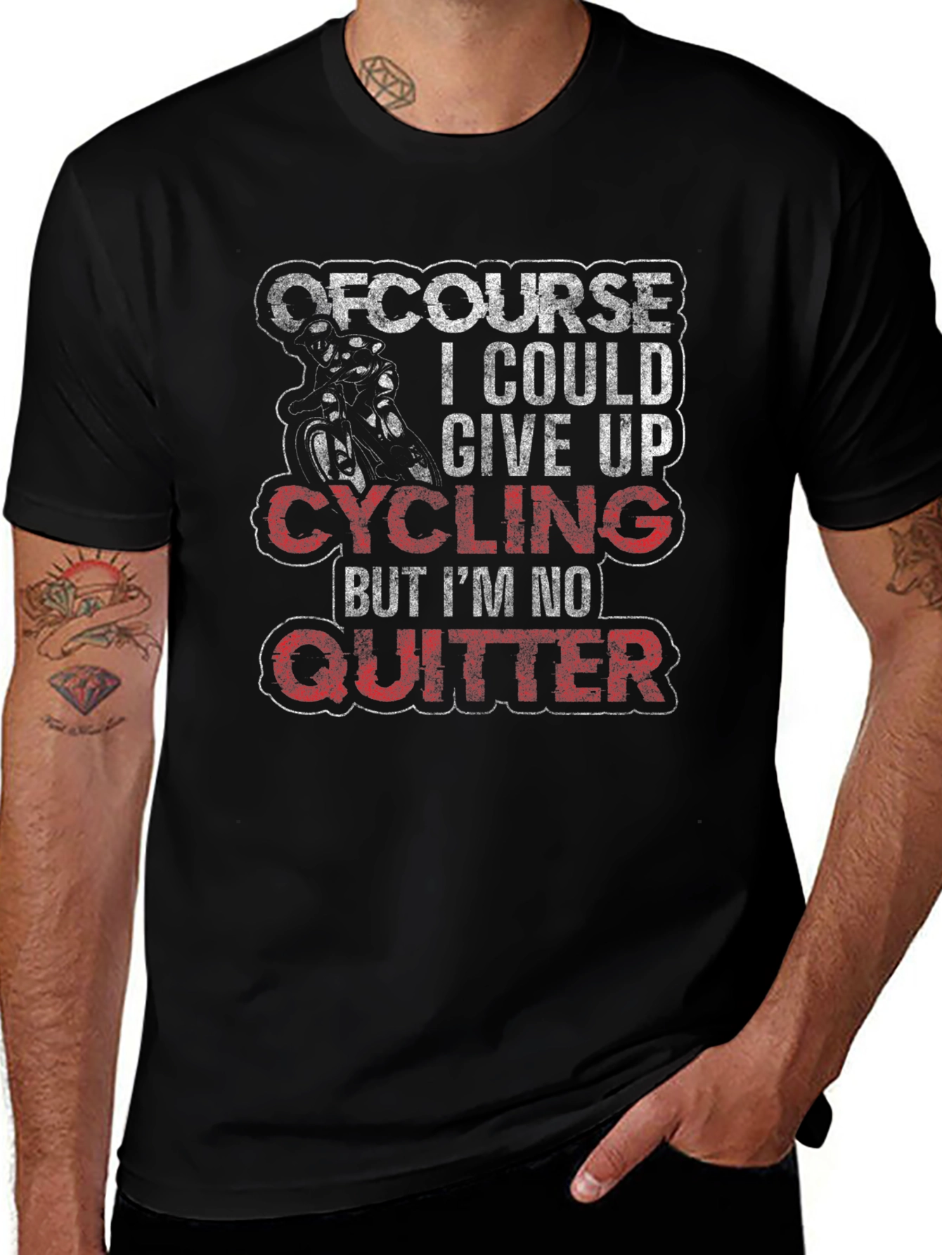 Cycling T-Shirt - Of Course I Could Give Up