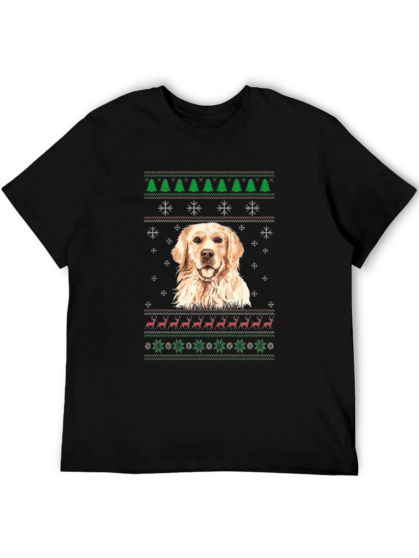 Golden Retriever Christmas Sweater T-Shirt