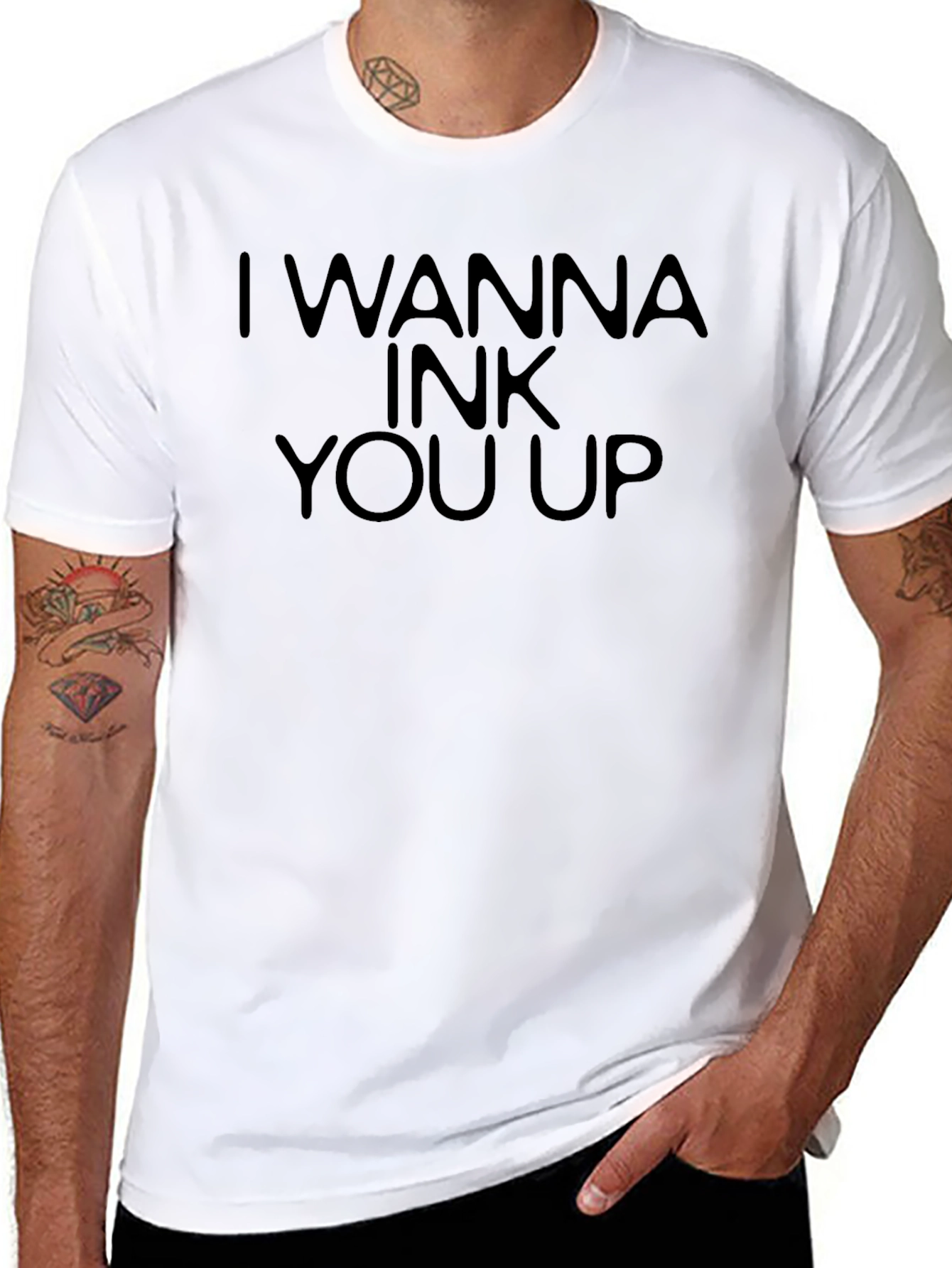 I Wanna Ink You Up Black Tee