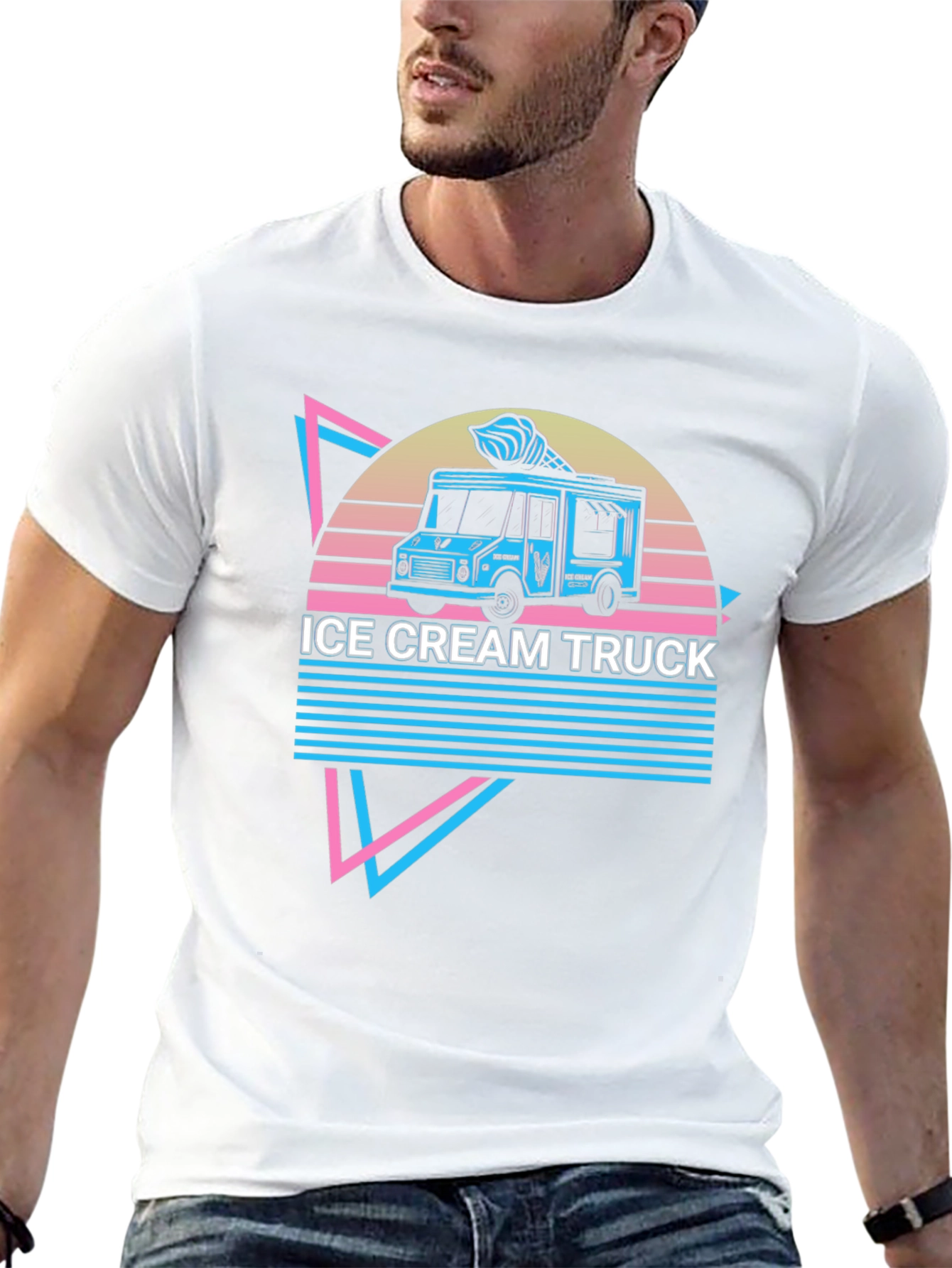 Retro Ice Cream Truck Graphic Tee