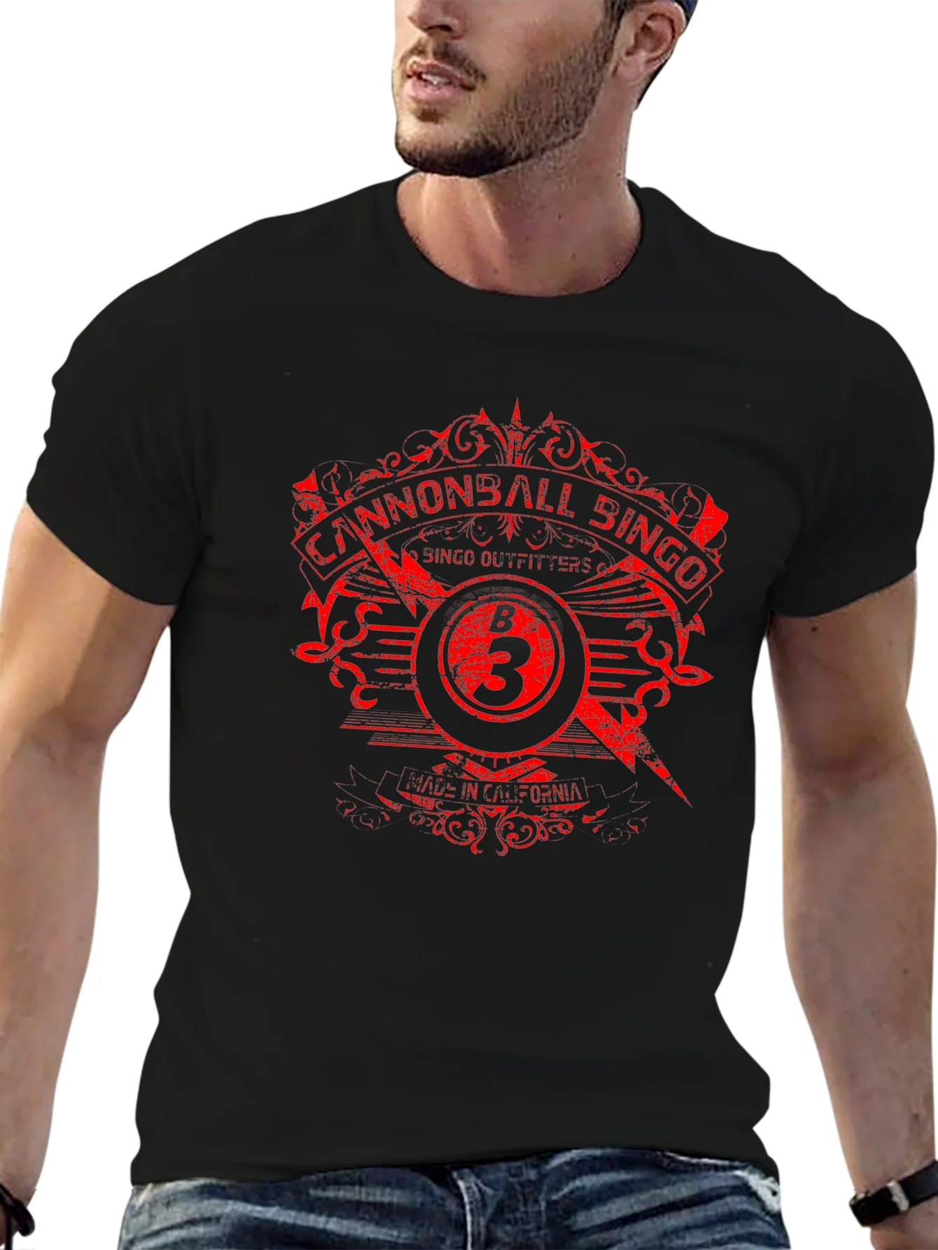 Cannonball Bingo Graphic Tee - Black T-Shirt