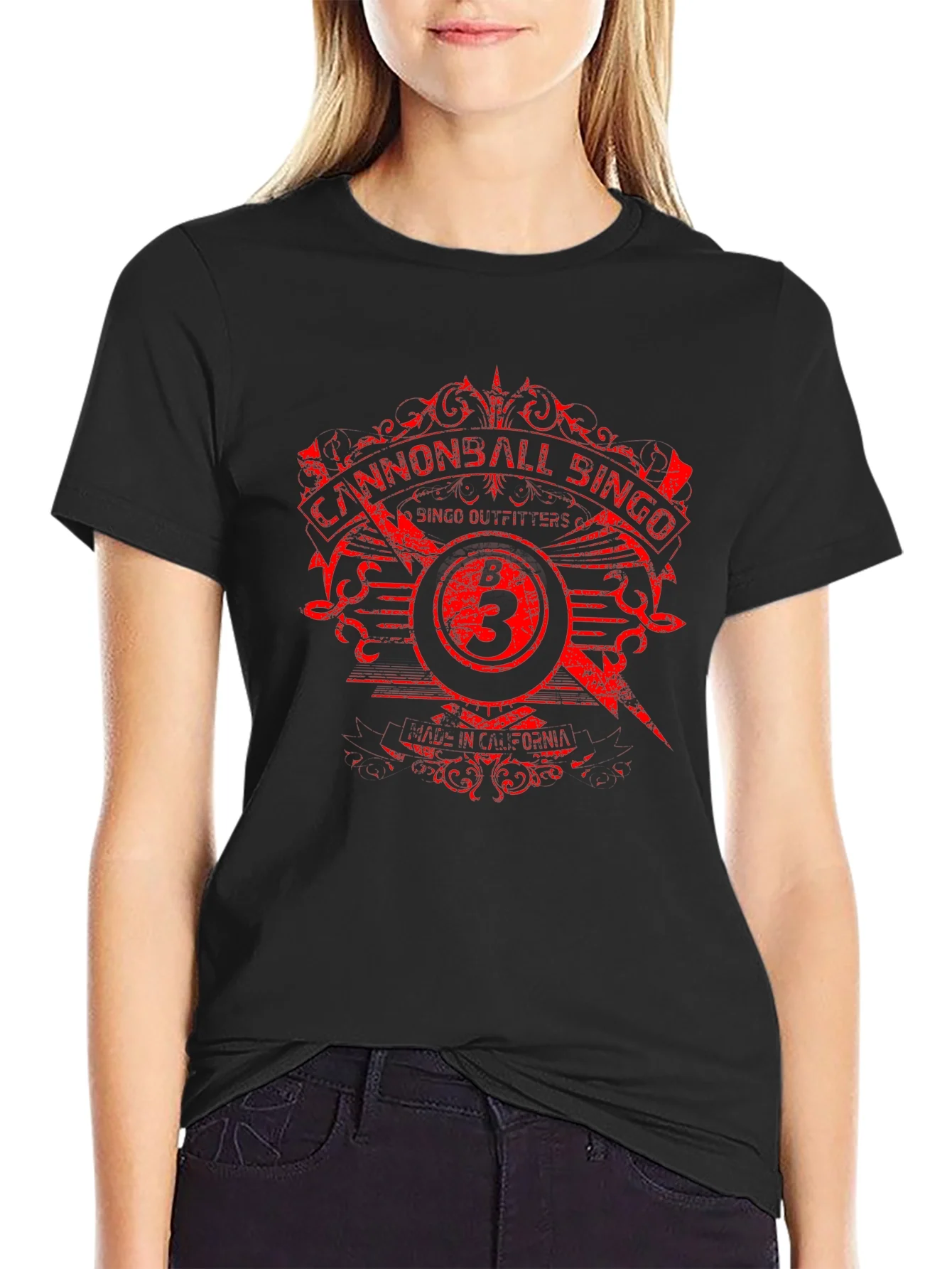 Cannonball Bingo Graphic Tee - Black T-Shirt