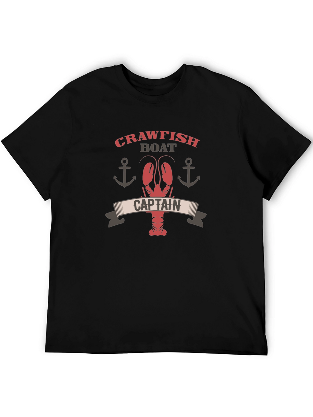 Crawfish Boat Captain Graphic T-Shirt