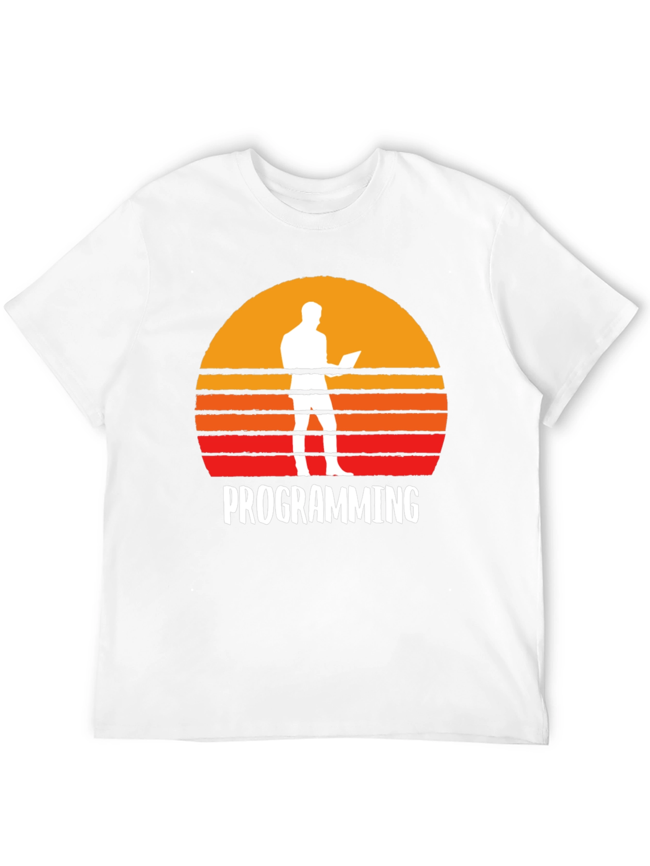 Programming Sunset Graphic T-Shirt - Coder Gift