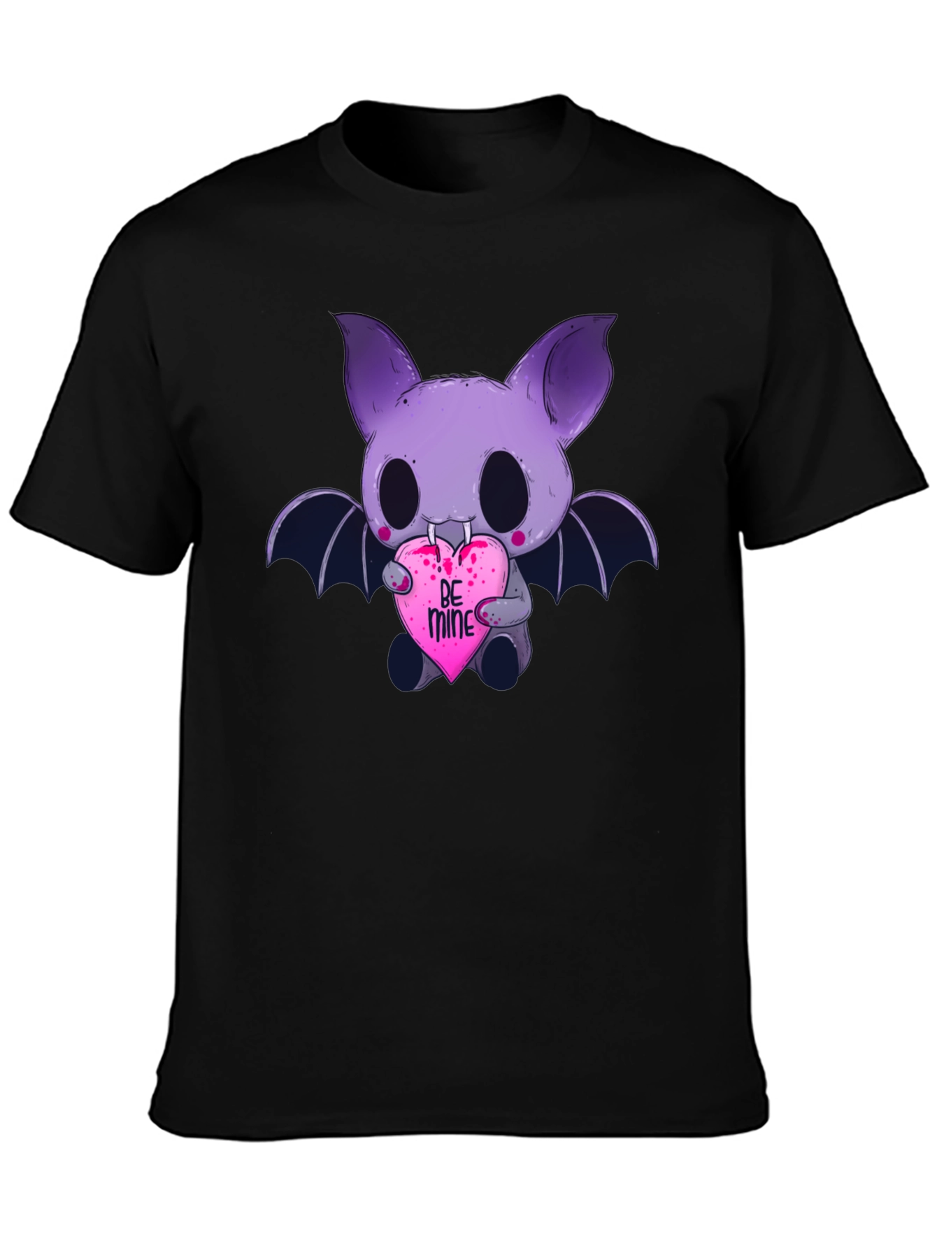 Cute Bat Be Mine Graphic T-Shirt