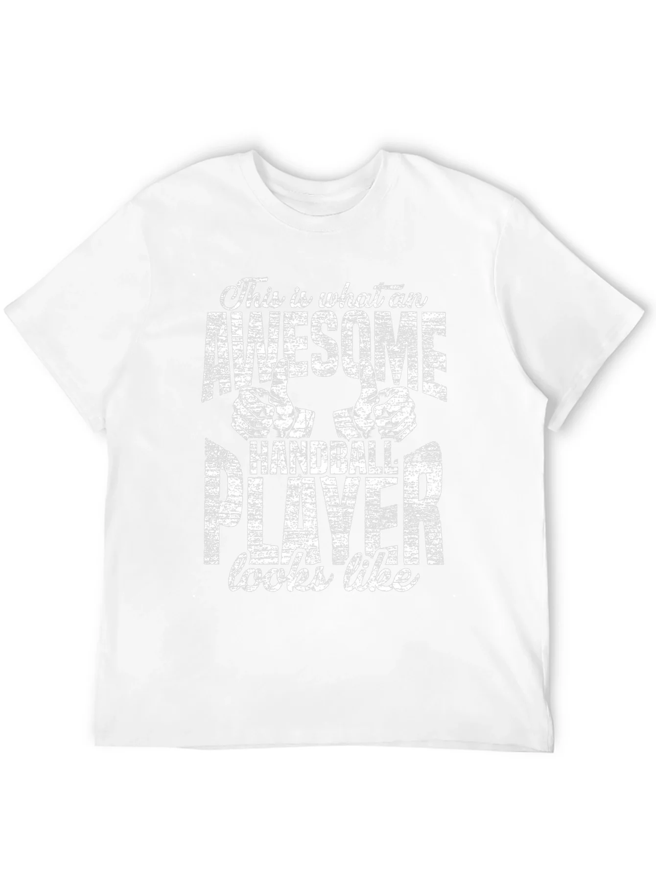 Awesome Handball Player Graphic Tee - Black
