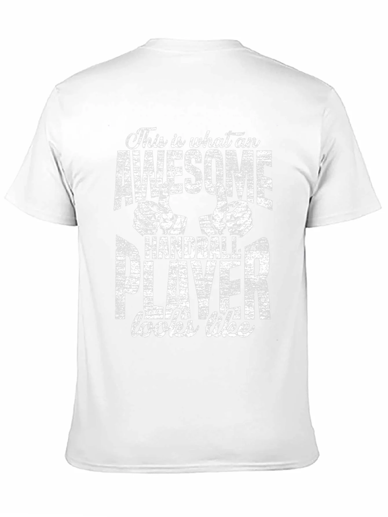 Awesome Handball Player Graphic Tee - Black