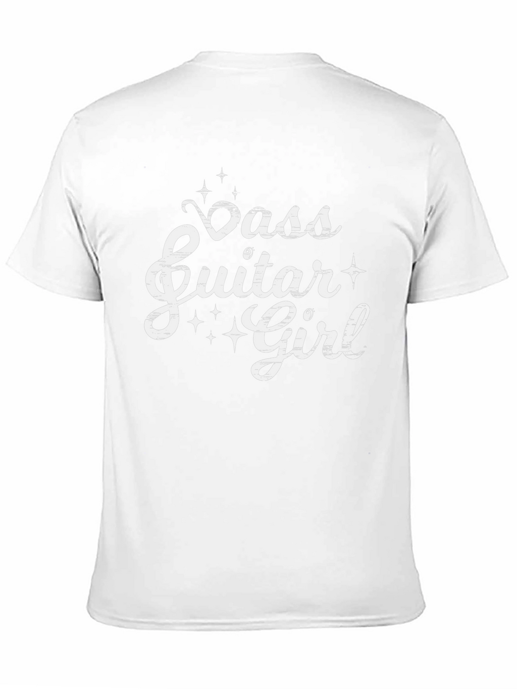 Bass Guitar Girl Black Tee - Music Lovers T-Shirt